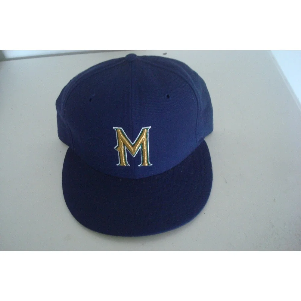 MILWAUKEE BREWERS NEW ERA DIAMOND COLLECTION fitted 6 7/8 ‎  HAT CAP VINTAGE A4